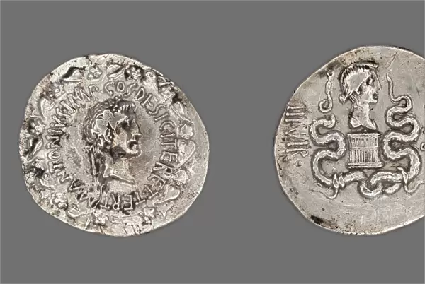 Cistophoric Tetradrachm (Coin) Portraying Mark Antony, 39-38 BCE, issued by Mark Antony