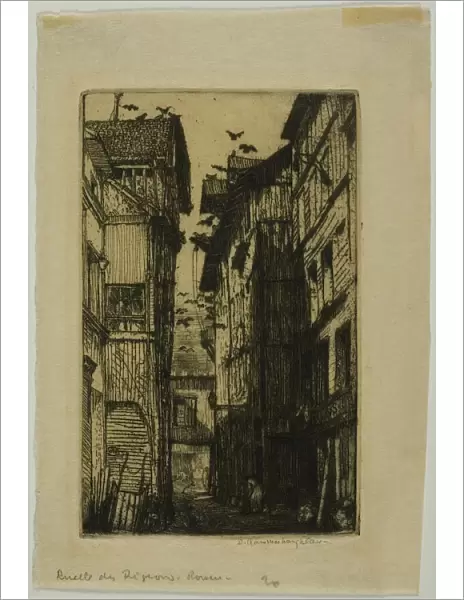 Ruelle des Pigeons, Rouen, 1903. Creator: Donald Shaw MacLaughlan