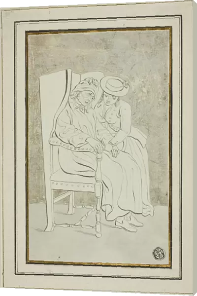 Old Man with Young Woman, n. d. Creator: Marquand Fidel Dominikus Wocher