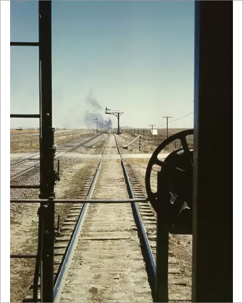 Santa Fe R. R. train, Melrose, New Mexico, 1943. Creator: Jack Delano