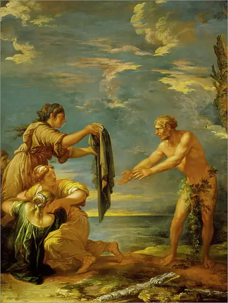 Odysseus and Nausicaa, c1655. Creator: Salvator Rosa