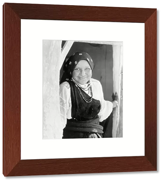 An Isleta woman, c1926. Creator: Edward Sheriff Curtis