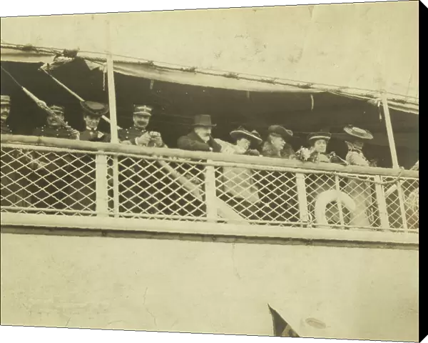 Departure of Baron de Rosen from Yokohama, c1904. Creator: Unknown