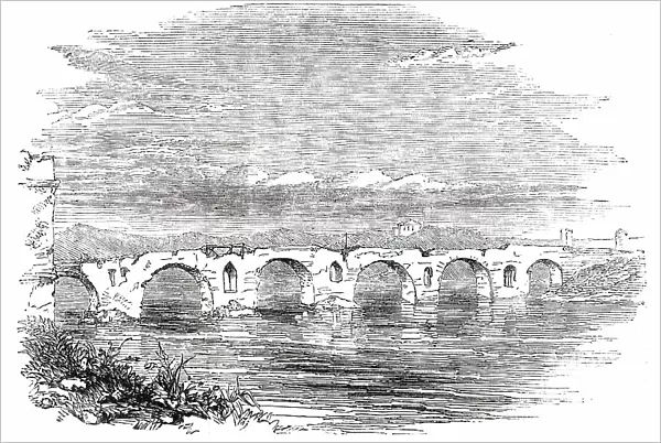 Ponte Molle - Rome, 1850. Creator: Unknown