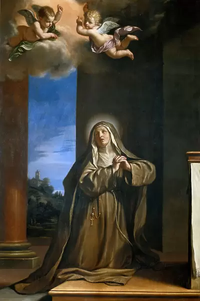Saint Margaret of Cortona, 1648. Creator: Guercino (1591-1666)