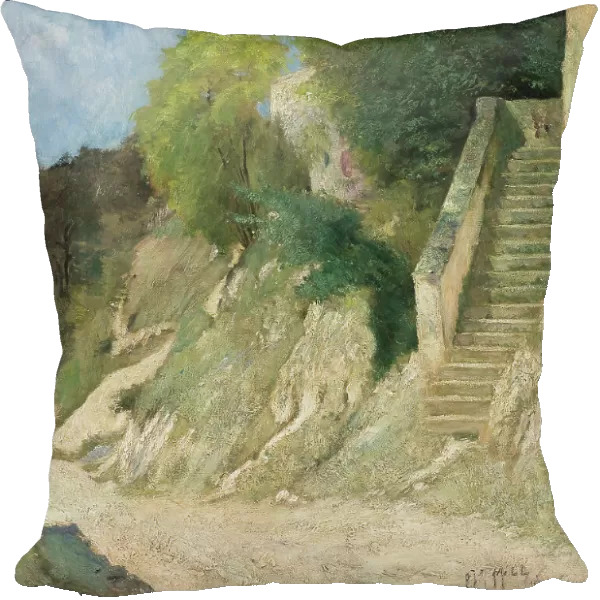 A Steep Ascent in Montigny-sur-Loing, 1876. Creator: Carl Fredrik Hill