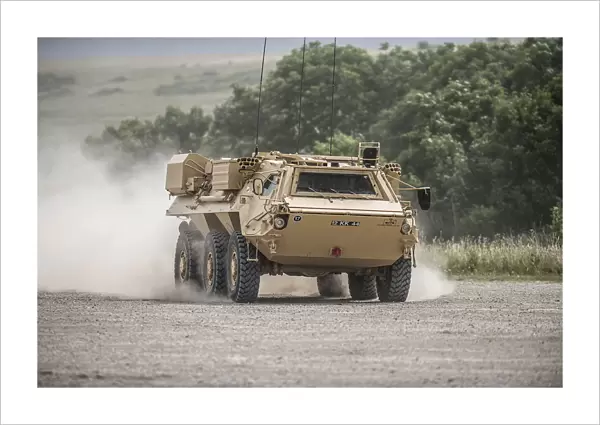 FUCHS reconnaissance vehicle being put through its paces by Falcon Squadron Royal