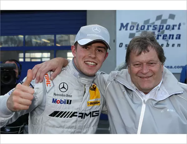 DTM. L-R; Race winner Paul Di Resta (GBR), AMG Mercedes