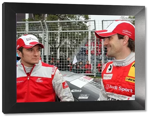 DTM. L-R: Timo Scheider (GER), Audi Sport Team Abt and Markus Winkelhock 
