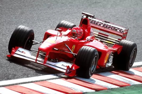 Formula One World Championship 2000: Winner Michael Schumacher Ferrari F1 2000. World Champion 2000