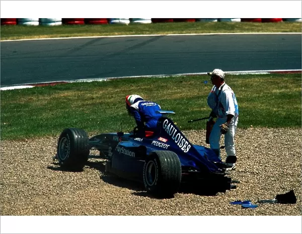 Formula One World Championship: 1st corner accident with Jarno Trullis Prost hitting Jean Alesis Sauber
