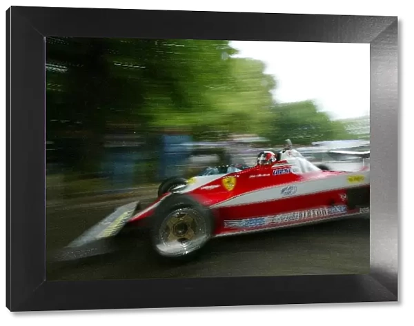 Goodwood Festival of Speed: Jacques Villeneuve drives his father Gilles Villeneuves 1978 Ferrari 312T3