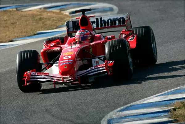 2005 Formula One Testing. Rubens Barrichello, Ferrari F2004 Jerez, Spain. 9th February 2005. World Copyright: Spinney  /  LAT Photogrphic. Ref: Digital Image Only