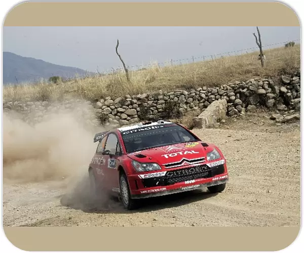 FIA World Rally Championship: Dani Sordo in action on day 2