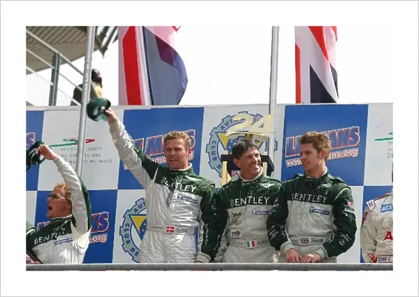 Le Mans 24 Hours: The winning team of Tom Kristensen  /  Rinaldo Capello  /  Guy Smith for Bentley