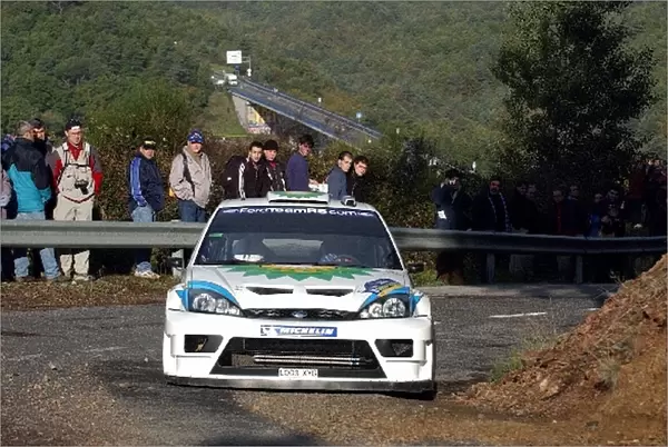 FIA World Rally Championship: Francois Duval in action on the shakedown stage