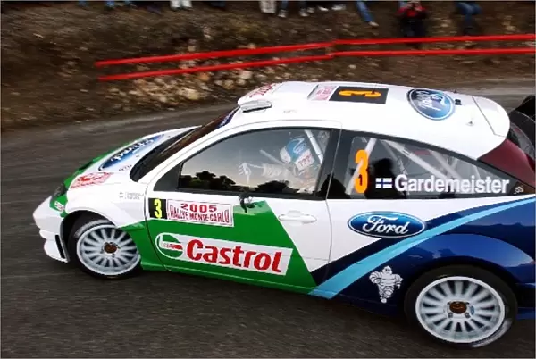 FIA World Rally Championship: Toni Gardemeister Ford Focus WRC 04 with co-driver Jakke Honkanen on the shakedown