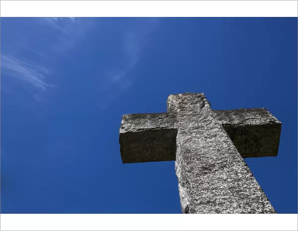 A Cross Located At The Historic St. Peters Anglican Church; Duncan, Vancouver Island, British Columbia, Canada