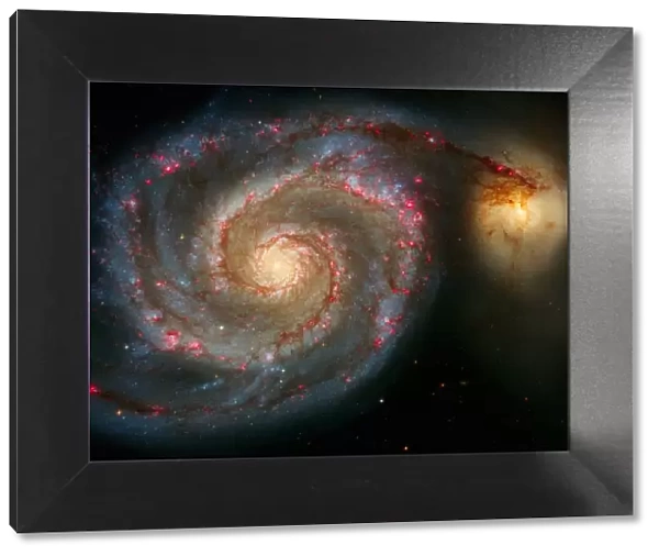 The Whirlpool Galaxy (M51) And Companion Galaxy
