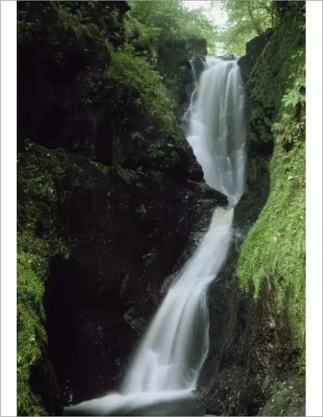 Glenariff Falls, Glens Of Antrim, Co Antrim, Ireland; Flowing Waterfall
