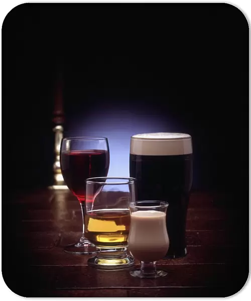 Round Of Drinks At A Traditional Irish Pub, Ireland