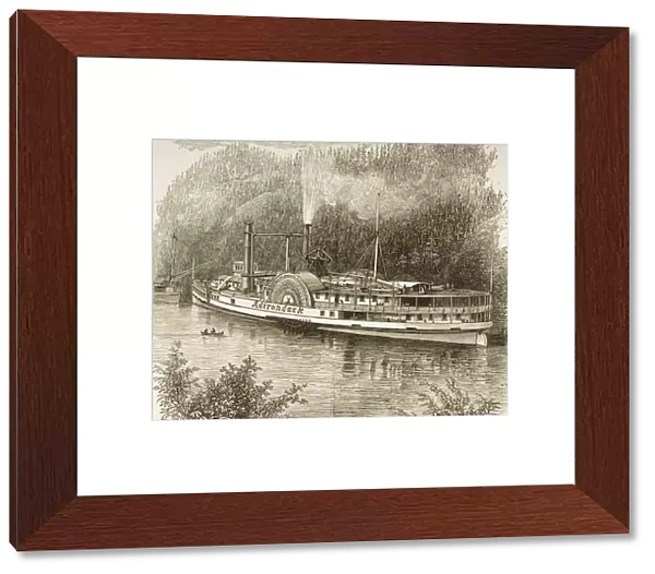 Excursion Steamer On The Hudson River New York State In The 1870S. From American Pictures Drawn With Pen And Pencil By Rev Samuel Manning Circa 1880