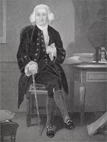 Jonathon Trumbull 1710-1785. Chief Justice Connecticut Supreme Court. Governor Of Connecticut. Close Advisor To George Washington. From Painting By Alonzo Chappel