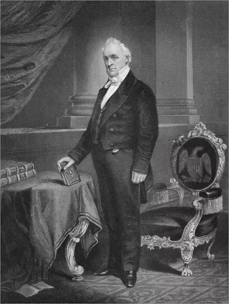 James Buchanan 1791 To 1868. 15Th President Of The United States 1857 To 1861. From Painting By Alonzo Chappel