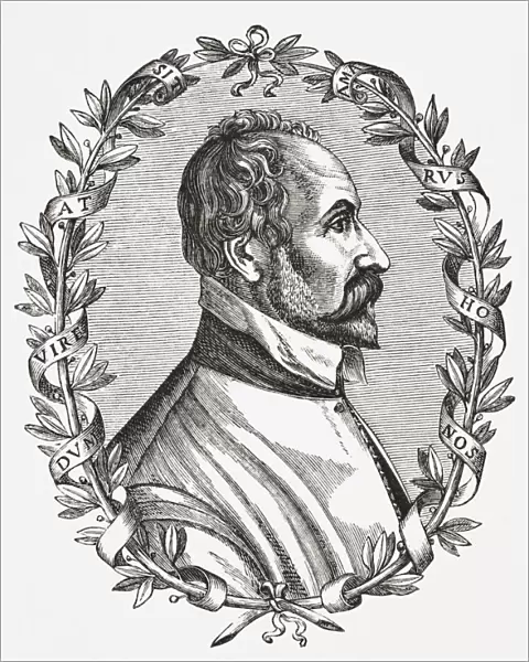 Pontus De Tyard C. 1521 - 1605. French Poet, Priest And Member Of La PlA©iade. From Science And Literature In The Middle Ages By Paul Lacroix Published London 1878