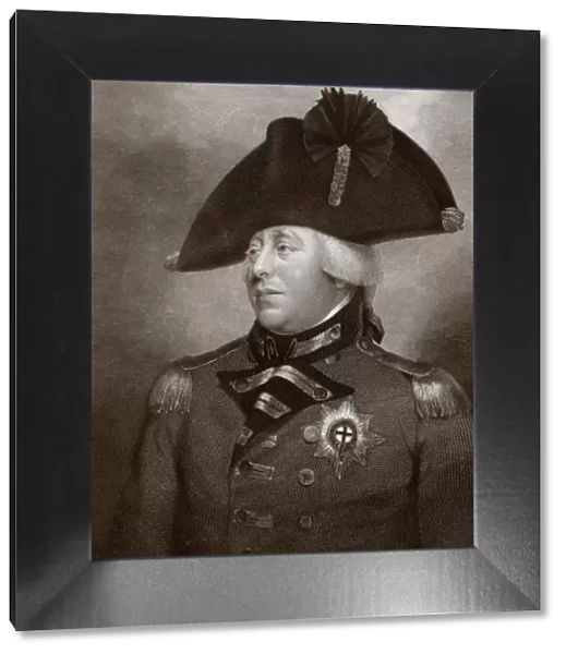 King George Iii Of Great Britain And Ireland, 1738 - 1820. After A Contemporary Engraving