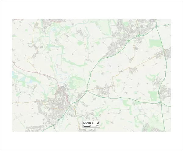County Durham DL14 8 Map