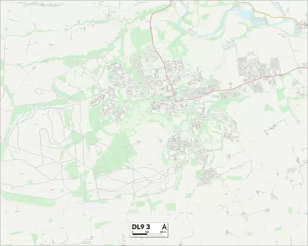 North Yorkshire DL9 3 Map
