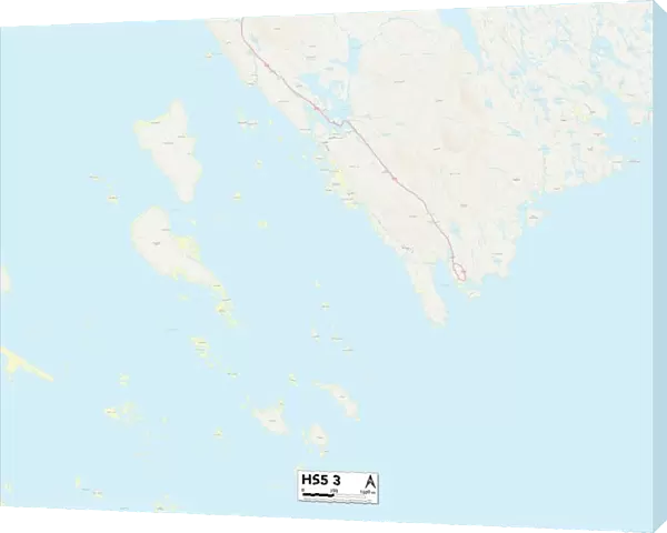 Comhairle nan Eilean Siar HS5 3 Map