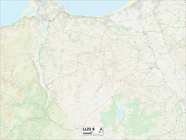 Denbighshire LL22 8 Map