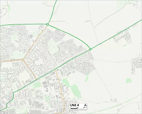 West Lindsey LN2 4 Map