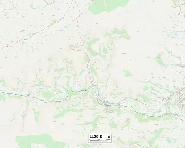 Denbighshire LL20 8 Map