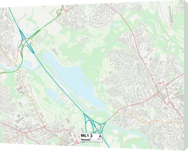 North Lanarkshire ML1 3 Map
