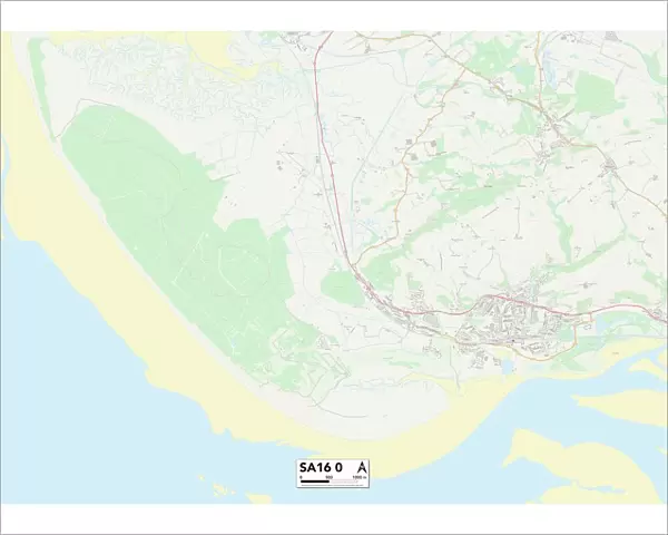 Carmarthenshire SA16 0 Map