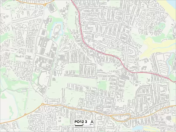 Hampshire PO12 3 Map