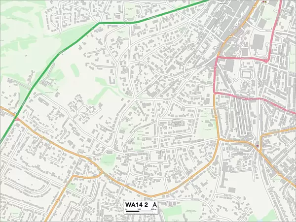 Trafford WA14 2 Map