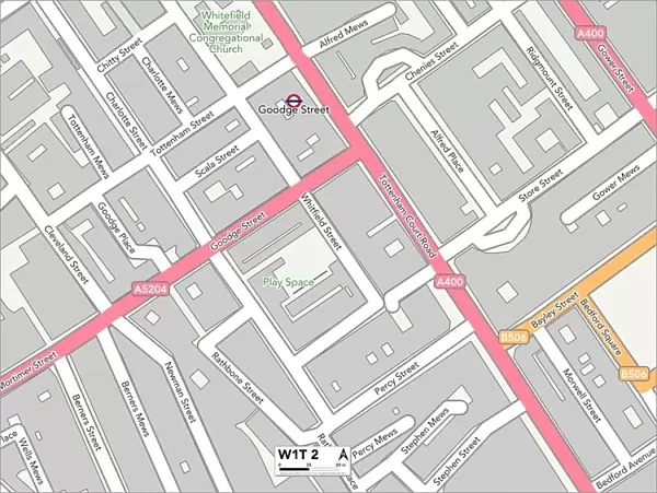 Camden W1T 2 Map