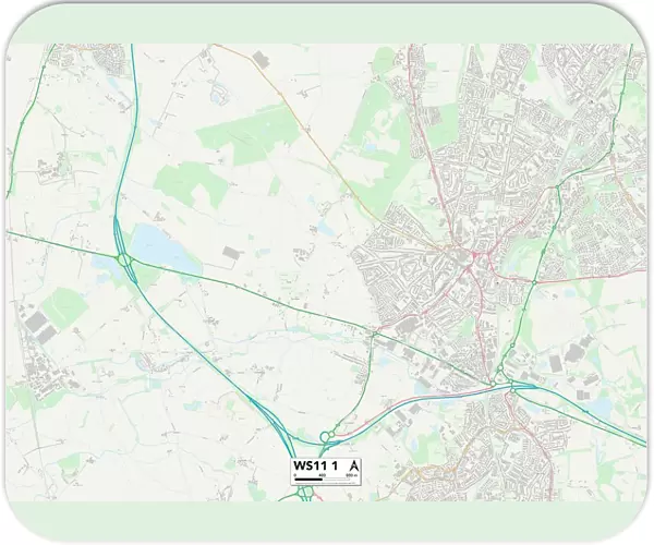 Cannock Chase WS11 1 Map