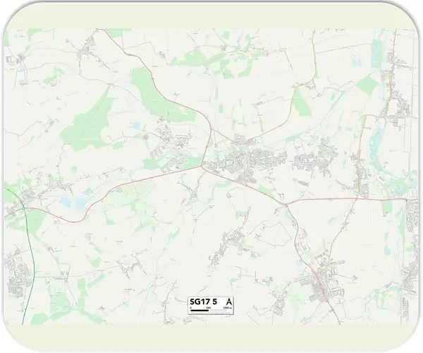 Central Bedfordshire SG17 5 Map