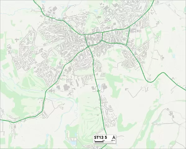 Staffordshire ST13 5 Map