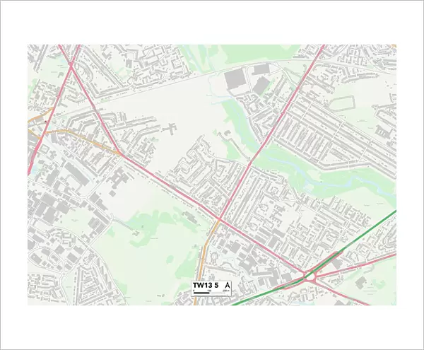 Hounslow TW13 5 Map