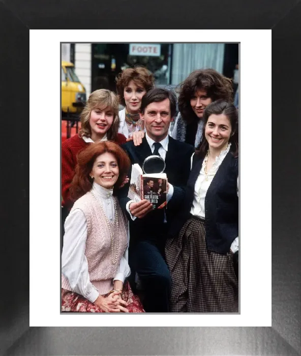 Framed Print : Jeremy Brett and cast of Sherlock Holmes television series Print Framed Print : Jeremy Brett and cast of Sherlock Holmes television series Print