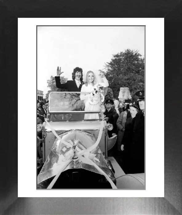 Framed Print : Vintage Car Photo Print of Alan Blakley's Wedding Framed Print : Vintage Car Photo Print of Alan Blakley's Wedding