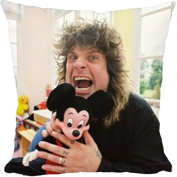 Ozzy Osbourne at home in May 1988