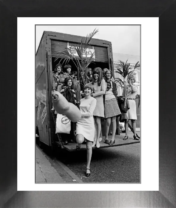 Framed Print : Biba Boutique Print: Moving to Kensington Framed Print : Biba Boutique Print: Moving to Kensington