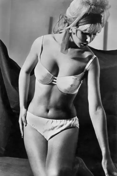 Clothing Beach. New swimwear for Spring 1963, here is one style that has not gone out of